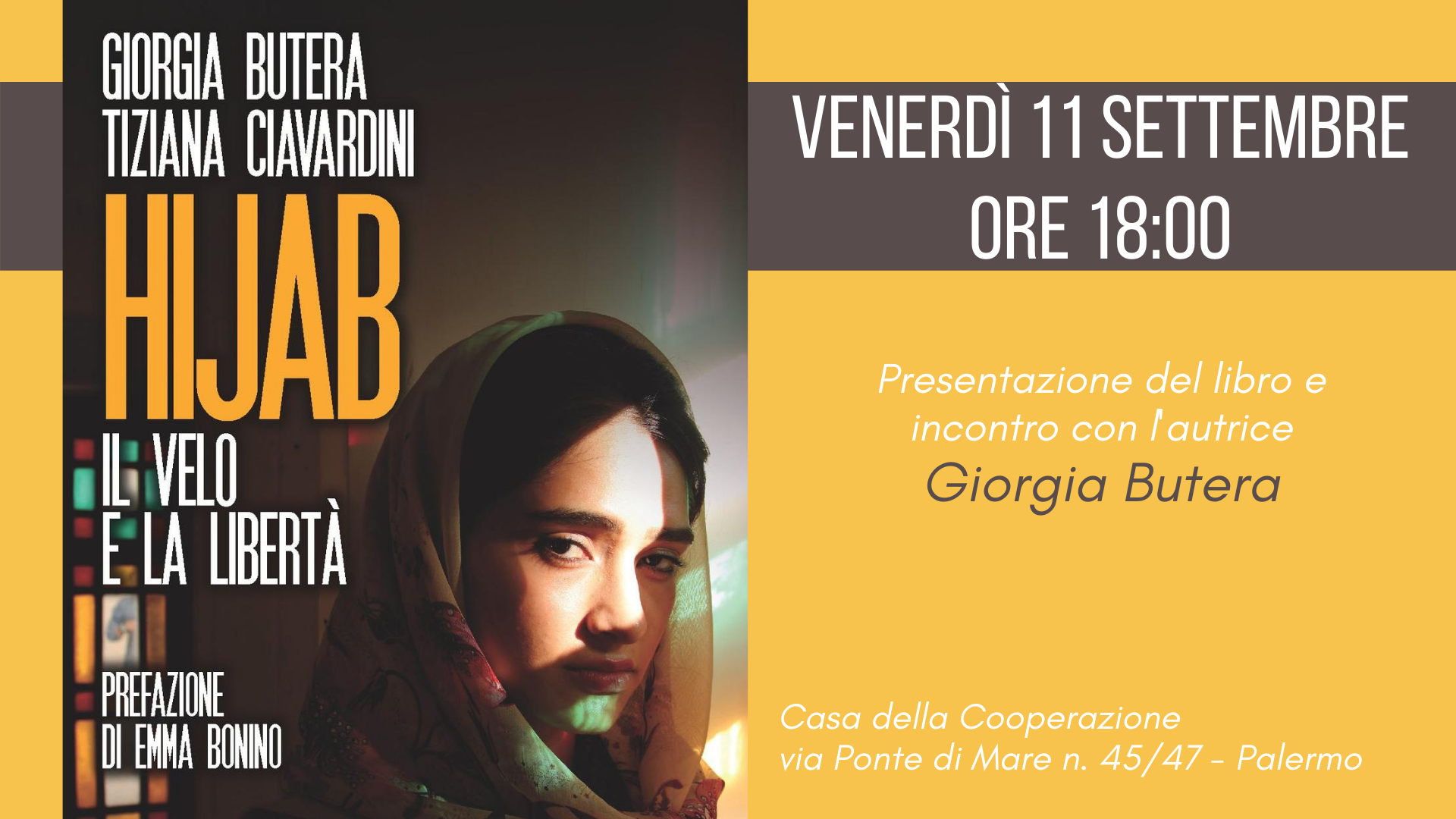 "Hijab. Il Velo e la Libertà" alla Casa della Cooperazione