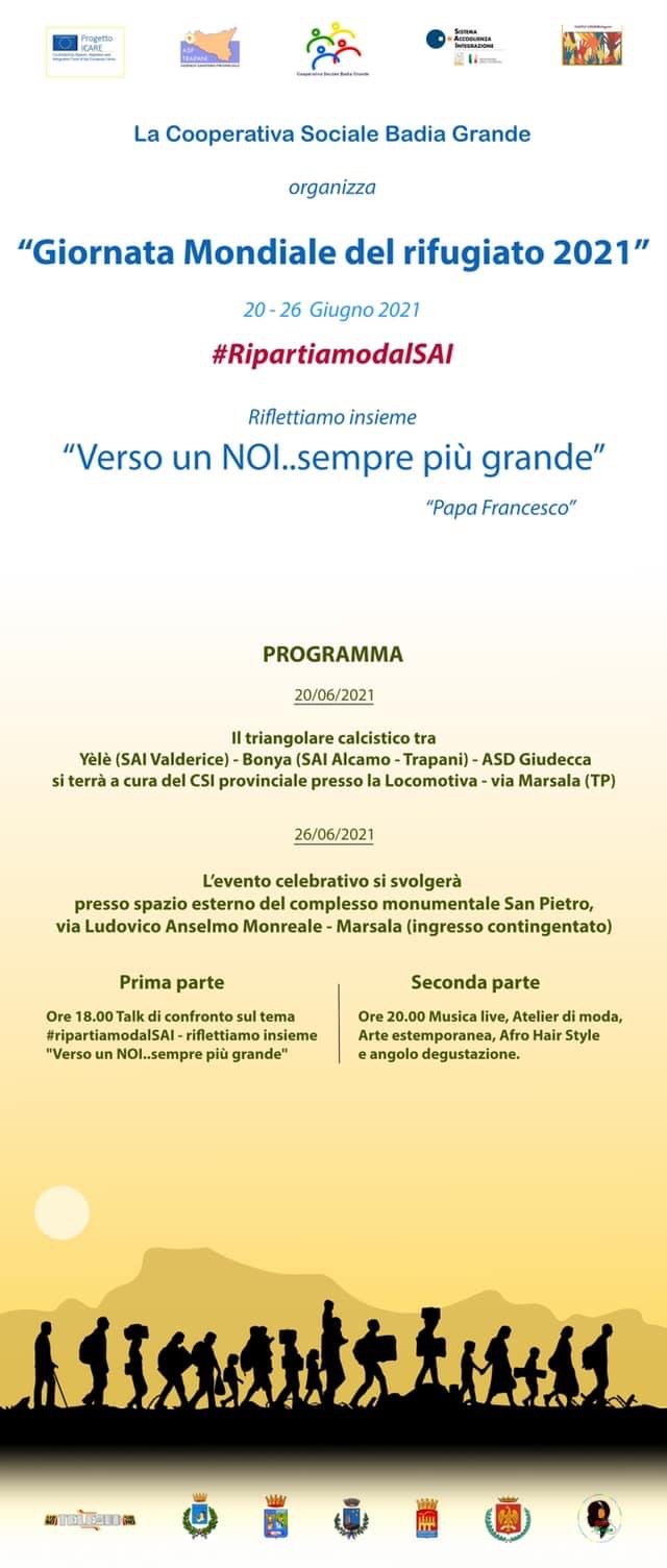 Giornata Mondiale del Rifugiato 2021 - Marsala