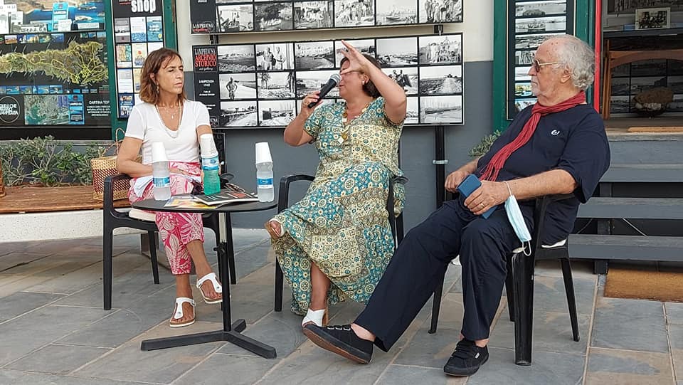 A Lampedusa, insieme ad Italo Cucci e Maria Turco
