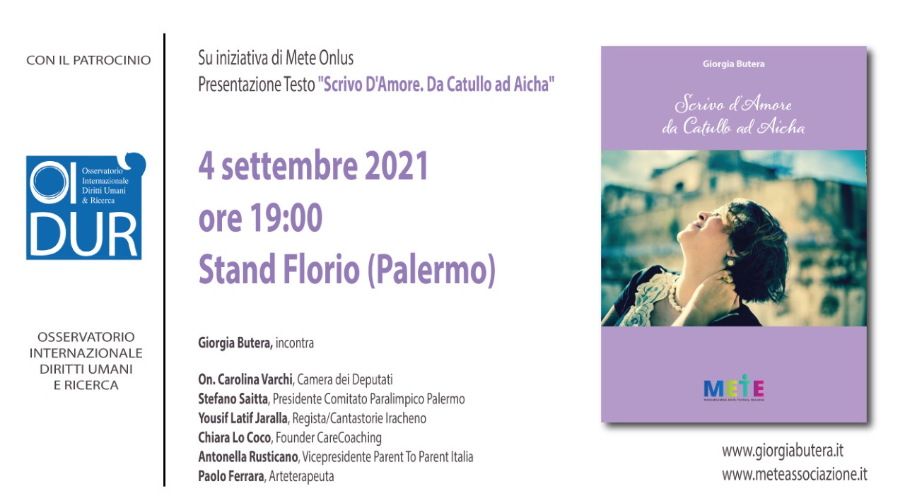 "Scrivo d'Amore" allo Stand Florio